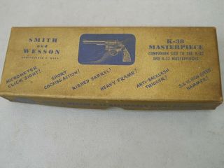 Smith & Wesson S & W K - 38 Masterpiece Target Revolver Box W/ Cleaning Rod /nox