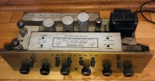 Vintage Classic Fisher 400 - C Tube Stereo Preamp Amplifier 10