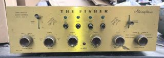 Vintage Classic Fisher 400 - C Tube Stereo Preamp Amplifier 2