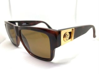 Rare Gianni Versace Mod.  372/a Col.  900 Vintage Sunglasses / Migos Hiphop Gold