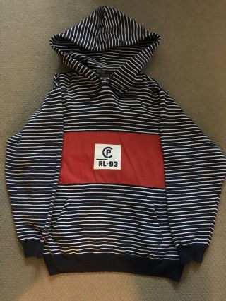 Polo Ralph Lauren Cp Rl 93 Vintage Hoodie Rugby Shirt Mens Sz Small 1993 Og 90s