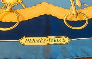 HERMES - Authentic Vintage Hermes Silk Scarf with Box 6