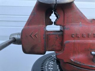 Vintage Craftsman Swivel Bench Vise 5 