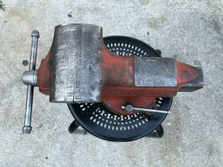 Vintage Craftsman Swivel Bench Vise 5 