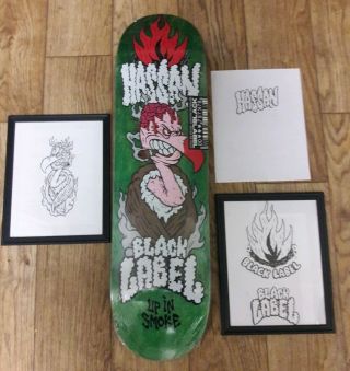 Rare Vintage Omar Hassan,  2 Decks With All Art Framed For Each Board
