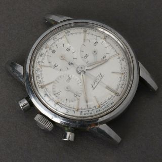 TISSOT Ref.  808A Lemania 1280 Watch Chronograph 1960 ' s Rare Parts Repair 3