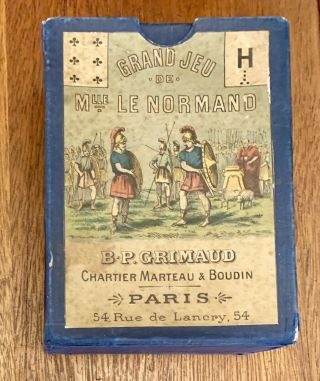 Tarot Antique Playing Cards Lenormand Grimaud Grand Jeu De Societe,  1885 2