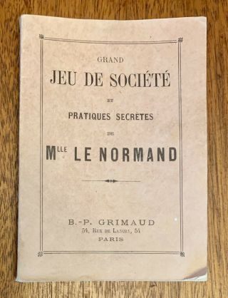 Tarot Antique Playing Cards Lenormand Grimaud Grand Jeu De Societe,  1885 7