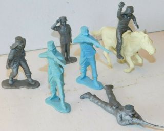 Old Marx 1950s Plastic,  Captain Gallant Of The Foreign Legion 60mm Playsets,  7pc