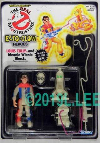 Kenner Vintage Ecto - Glow Ghostbusters Louis Tully Meanie Wienie Ghost Moc C - 9