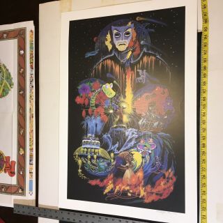 Rare Disney Maleficent Mickey Mouse Fantasmic Artist Signed And Numbered Print