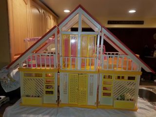 1978 Barbie Dream House A Frame Mattel With Box - Vintage 99 complete 2