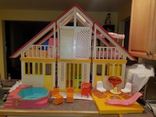 1978 Barbie Dream House A Frame Mattel With Box - Vintage 99 complete 3