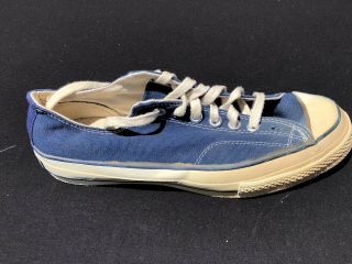 Vintage Converse Chuck Taylor Blue Oxford All Star Shoes Sz 8 Basketball 70s 3