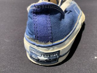 Vintage Converse Chuck Taylor Blue Oxford All Star Shoes Sz 8 Basketball 70s 4