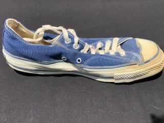 Vintage Converse Chuck Taylor Blue Oxford All Star Shoes Sz 8 Basketball 70s 7
