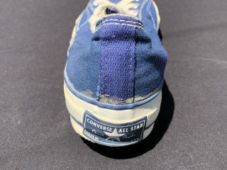 Vintage Converse Chuck Taylor Blue Oxford All Star Shoes Sz 8 Basketball 70s 8
