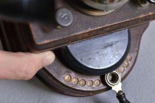 Antique L.  M.  Ericsson Wooden Desktop Telephone Switchboard 1928 VG 4