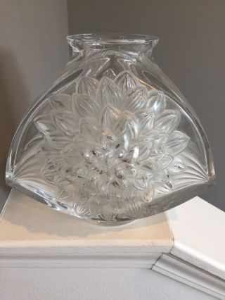 Rare Oversized Lalique Dahlia Vase