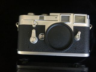 Vintage Leitz Leica M3 Camera,  M4 - P winder,  light meter,  Summicron Lens, 2