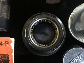 Vintage Leitz Leica M3 Camera,  M4 - P winder,  light meter,  Summicron Lens, 6