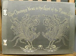 Antique Rare Portfolio,  The Charming Views In The " Land Of The Rising Sun ".  1904