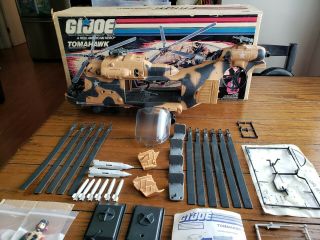 Vintage Gi Joe Tomahawk Helicopter 100 Complete And