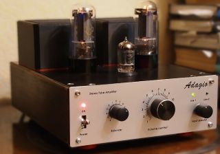 Audiophile 6p3s (6l6) Vintage Tubes Stereo Amplifier Adagio Handmade From Russia