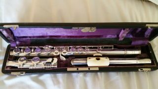 Alfred Seeger Handmade,  Vintage Silver Flute,  St.  Gallen,  Switzerland
