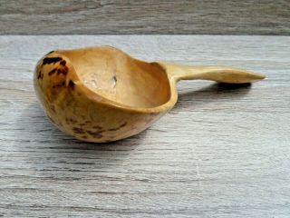 Vintage Swedish Birch Burl Bushcraft Wooden Kuksa Cup/mug Hand Carved