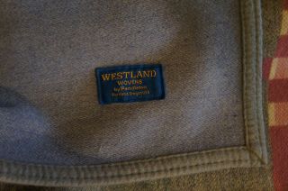 STUNNING vintage Pendleton Westland Wovens Wool Native Aztec Blanket HUGE 8