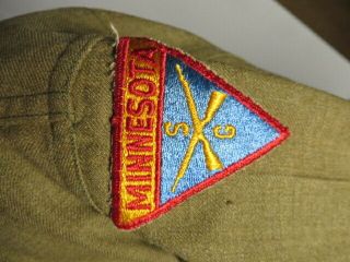 WW2 US Army Shirt and Pants set with Rare Minnesota NG Patch sz16 - 35,  w33L35 2
