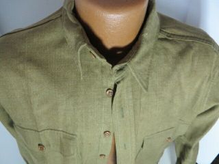 WW2 US Army Shirt and Pants set with Rare Minnesota NG Patch sz16 - 35,  w33L35 5