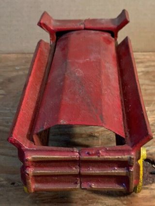 Vintage Antique Hubley Arcade Kenton Cast Iron Horse Wagon Rare Red 4