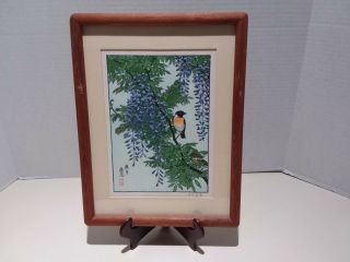 Toshi Yoshida Japanese Woodblock Print Set Franklin Bird Series Signed Rare 12
