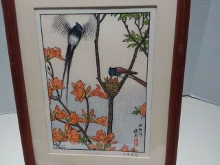 Toshi Yoshida Japanese Woodblock Print Set Franklin Bird Series Signed Rare 4