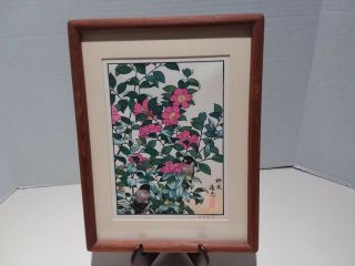 Toshi Yoshida Japanese Woodblock Print Set Franklin Bird Series Signed Rare 8