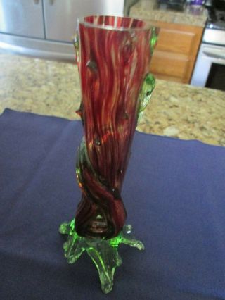 Antique Handblown Glass Vase