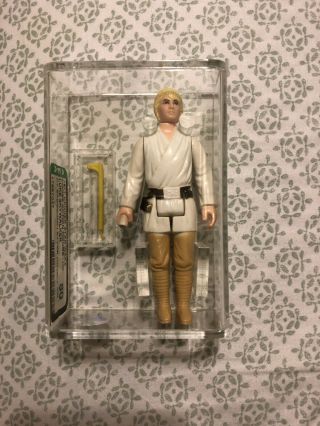 Vintage 1977 Star Wars Luke Skywalker Dt Telescoping Saber Loose Figure Afa 80