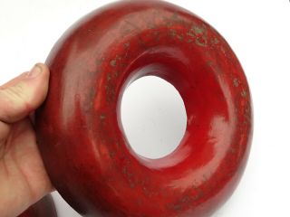 19th C.  Antique Edo - Meiji Period Japanese Red & Gold Lacquer Round Box 5