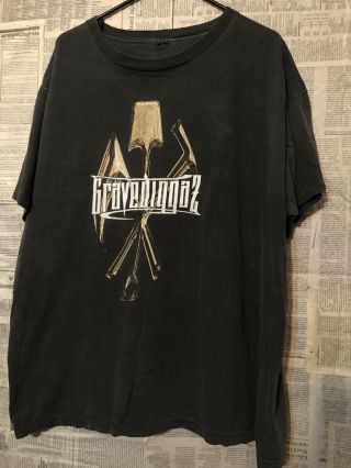 Vtg 90s Gravediggaz Rap Horrorcore York Band T - Shirt