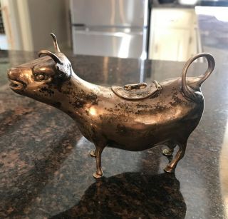 Sterling Silver Cow Creamer