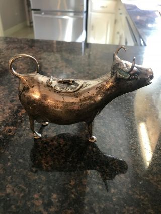 Sterling Silver Cow Creamer 3