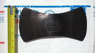 Rare Vintage Hurty Double Bit Axe Head Embossed Hackett,  Gates & Hurty,  Kelly Axe 3