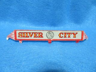 Marx Western Town Silver City Tin Sign From The 1950 