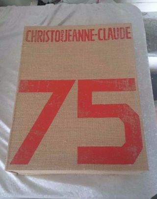 Christo & Jeanne - Claude Artists Hand Signed Numbered Hb Book 75 Ap Rare