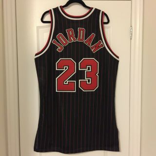 1995 - 96 Champion Michael Jordan Chicago Bulls Pro Cut Game Jersey sz 46,  3 