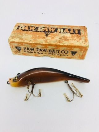 Vintage Tough Paw Paw Bait Co Bullhead Fishing Lure