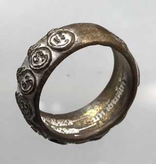 A Ring Plog Meed (maha Yant 9 Yod),  Lp Mhun,  Wat Banjan,  Thailand,  Size 10,  Thaiamulet