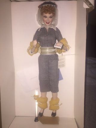 Franklin I Love Lucy Does A Tv Commercial 18 " Porcelain Doll.